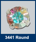 Swarovski Round Sew On Crystal AB